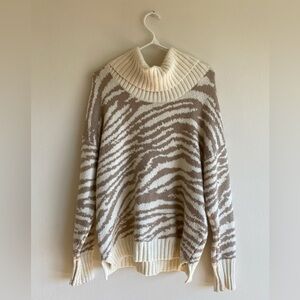Christian Siriano Pullover Sweater Women’s Medium Zebra Print